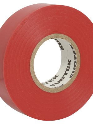 138009.jpg 138009 - Cinta roja para aislar 19 mm x 9 m Surtek