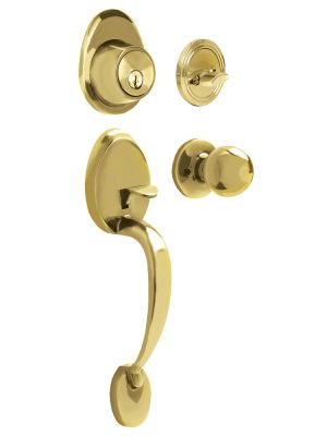 13GA.jpg 13GA - Gatillo ovalado sólido para entrada función sencilla, latón brillante, visual Lock