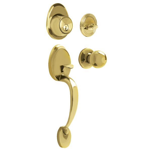 13GA.jpg 13GA - Gatillo ovalado sólido para entrada función sencilla, latón brillante, visual Lock