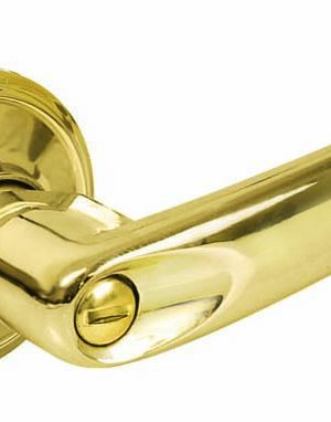 13MA.jpg 13MA - Manija tubular recta función baño, latón brillante, llave estándar, blíster Lock