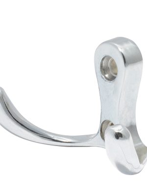 13PE - Gancho perchero doble, níquel satinado Lock