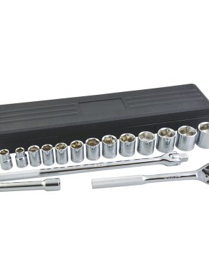 140443.jpg 140443 - Juego de dados y accesorios cuadro de 1/2" métrico, 16 piezas Foy