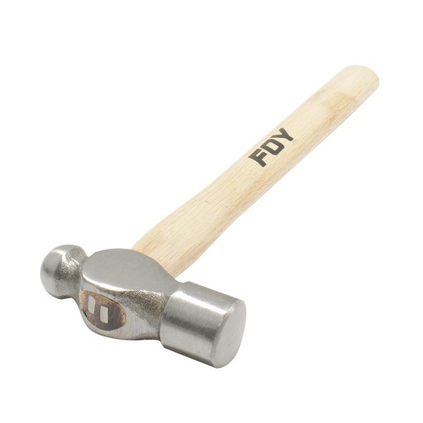 141833 - Martillo de bola pulido con mango de madera de 15", 24 oz Foy