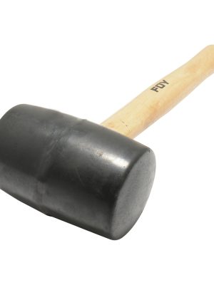 141880.jpg 141880 - Mazo con cabeza de hule negro con mango de madera de 11", 16 oz Foy