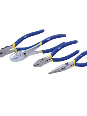 142039 - Juego pinzas para electricista con mango con doble plastisol, 4 piezas Foy