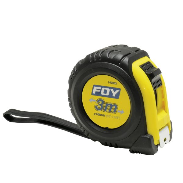142062 - Flexómetro con carcasa anti-impacto 3 m x 1/2" Foy