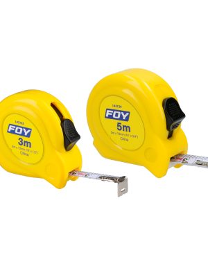142123 - Flexómetro con carcasa de plástico amarillo 3 m x 1/2" Foy