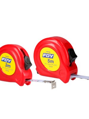 142126 - Flexómetro con carcasa de plástico rojo 5 m x 3/4" Foy