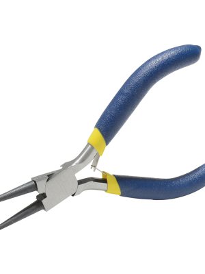 142224 - Mini pinza para electrónica con mango de vinil de 4-15/16", punta redonda Foy