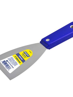 142623 - Espátula rígida de acero de alto carbón con mango plástico 2" Foy