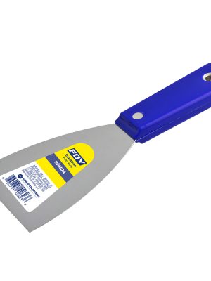 142624 - Espátula rígida de acero de alto carbón con mango plástico 3" Foy