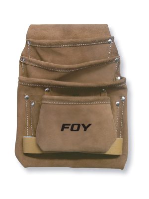 143212 - Portaherramientas de carnaza con cinturón, 4 bolsillos Foy