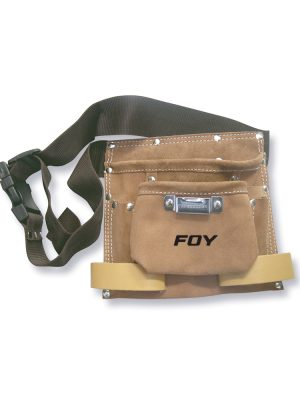 143213 - Portaherramientas de carnaza con cinturón, 2 bolsillos Foy