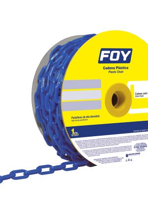 143431.jpg 143431 - Cadena plástica calibre 3 mm de 50 m, color azul Foy