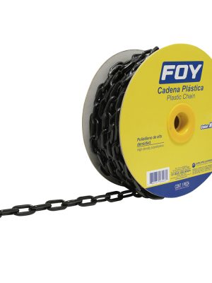 143437.jpg 143437 - Cadena plástica calibre 3 mm de 50 m, color negro Foy