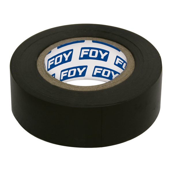 143449 - Cinta para aislar negra 19 mm x 9 m en blíster Foy