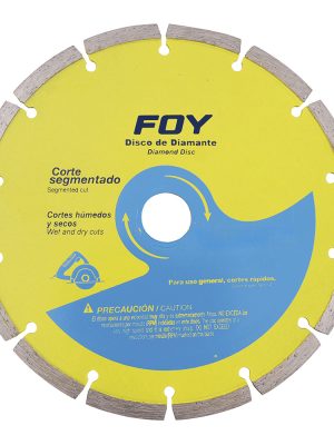 143511 - Disco de diamante segmentado, 4-1/2" Foy