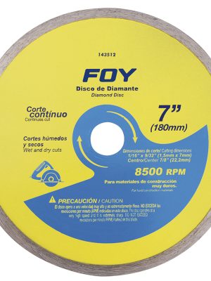 143512.jpg 143512 - Disco de diamante continuo, 7" Foy