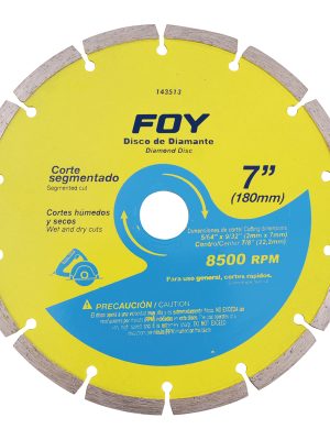 143513.jpg 143513 - Disco de diamante segmentado, 7" Foy