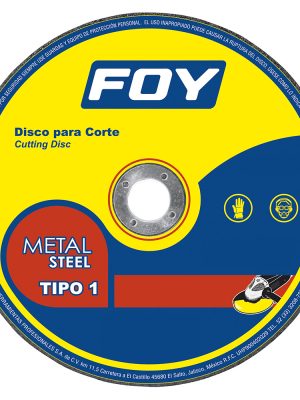 143526.jpg 143526 - Disco abrasivo tipo 1 para metal 9" x 3 mm Foy
