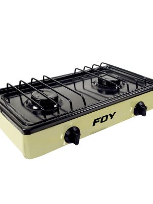144705 - Estufa de gas 2 quemadores color beige Foy