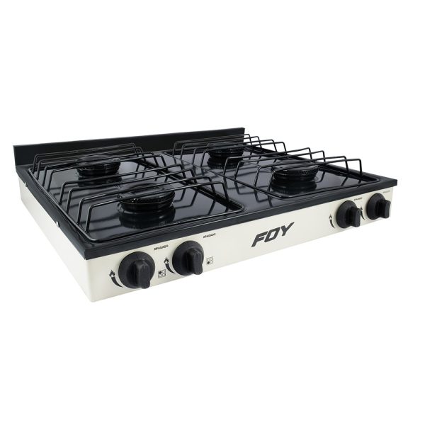 144717 - Estufa de gas 4 quemadores color blanco Foy