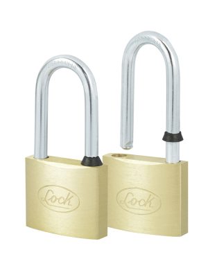 14CA.jpg 14CA - Juego de candados de latón largos 40 mm, llave estándar, 2 piezas Lock