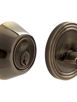 14CE.jpg 14CE - Cerrojo residencial función doble, latón antiguo, llave estándar, blíster Lock