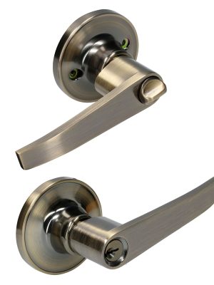 14MA.jpg 14MA - Manija tubular recta función entrada y recámara, latón antiguo, llave estándar, blíster Lock