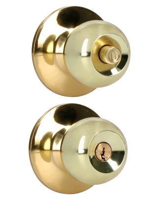 14POP.jpg 14POP - Pomo cilíndrico bola función recámara, latón brillante, llave estándar, blíster Prolok