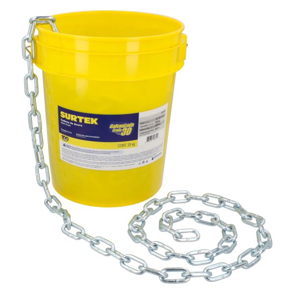 150853 - Cadena grado 30 galvanizada 50 kg, 3/8" Surtek