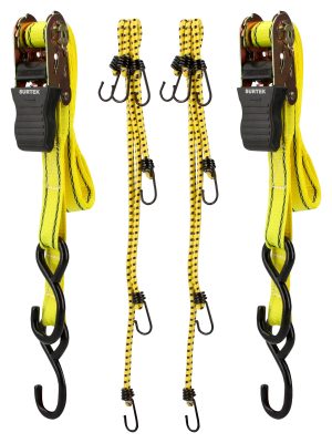 151144 - Juego de sujetadores tipo matraca y tensores, 8 piezas Surtek