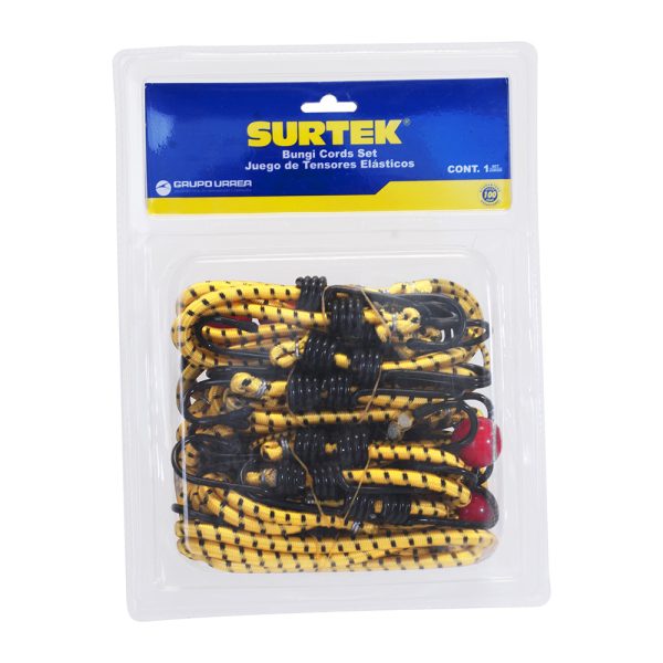 151260 - Juego de tensores elásticos, 12 piezas Surtek