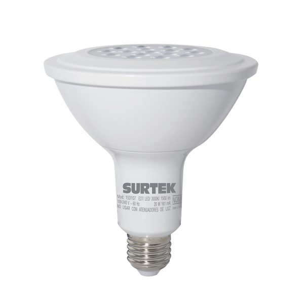 153107 - Lámpara de LED tipo PAR38, 20 W luz cálida Surtek