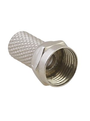 153203 - Conector para enroscar cable coaxial RG6, 4 piezas Surtek