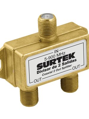 153206 - Divisor coaxial , 1 entrada 2 salidas Surtek