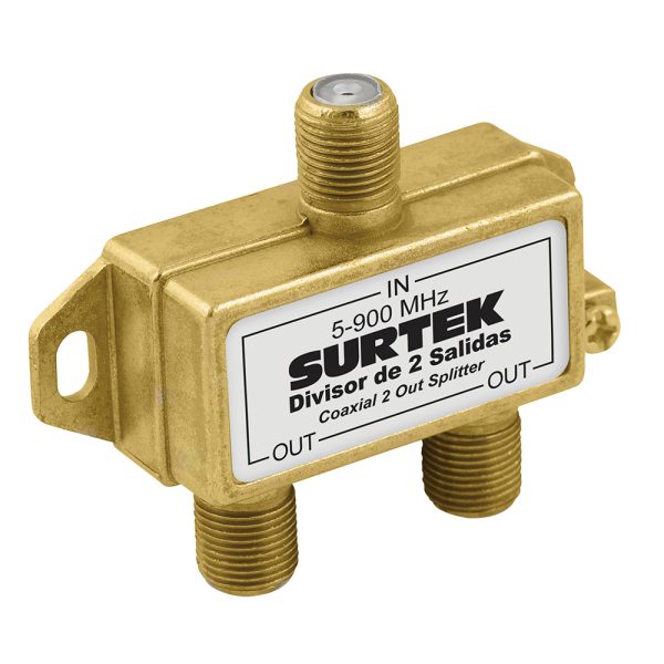 153206 - Divisor coaxial , 1 entrada 2 salidas Surtek