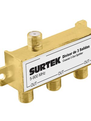 153207 - Divisor coaxial , 1 entrada 3 salidas Surtek