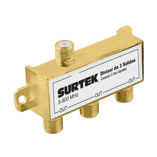153207 - Divisor coaxial , 1 entrada 3 salidas Surtek