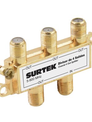 153208 - Divisor coaxial , 1 entrada 4 salidas Surtek