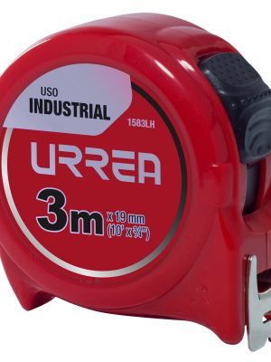 1583LH - Flexómetro con carcasa de plástico 3 m x 19 mm en blíster Urrea