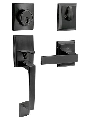 15GA - Gatillo rectangular sólido para entrada función doble, negro, visual Lock