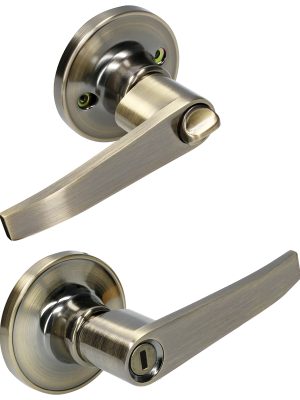 15MA.jpg 15MA - Manija tubular recta función baño, latón antiguo, llave estándar, blíster Lock