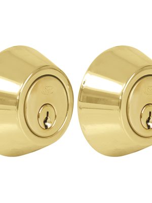 16CE.jpg 16CE - Cerrojo residencial función doble, latón brillante, llave estándar, blíster Lock