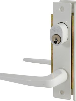 16CL - Cerradura clásica para puerta de aluminio función doble, blanco, llave estándar Lock