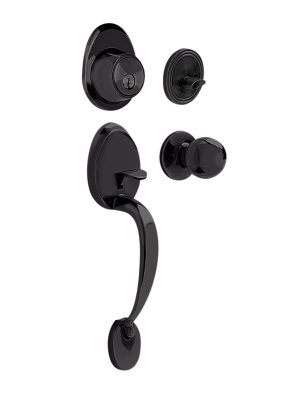 17GA - Gatillo ovalado sólido para entrada función sencilla, negro, visual Lock