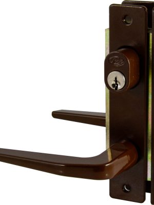 18CL - Cerradura clásica para puerta de aluminio función doble, café, llave estándar Lock