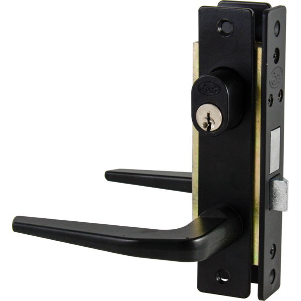 19CL - Cerradura clásica para puerta de aluminio función doble, negro, llave estándar Lock