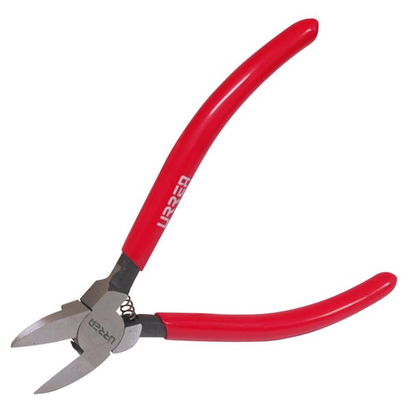 211G - Pinza corte al ras para plástico y materiales no ferroso con mango rubber grip 5" Urrea