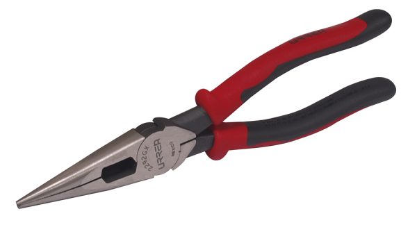 2292GX - Pinza para electricista con mango bimaterial de 8-7/16" punta larga corte lateral sin reso Urrea
